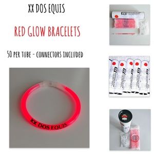 5O dos xx glow bracelets - red ( dos equis beer )